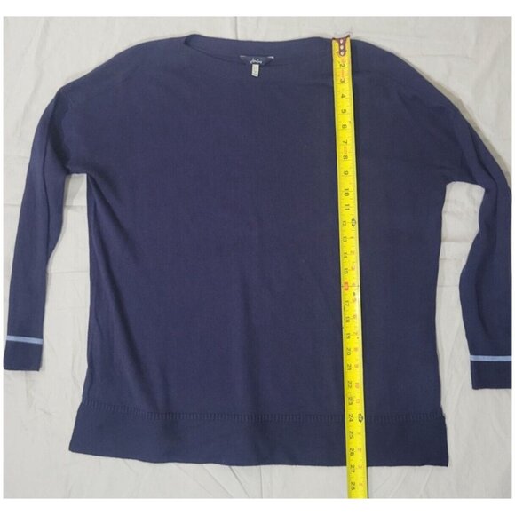 Joules Navy Size 12 Sweater Vivianna Long Sleeve Cotton Blend Boatneck Fall - Picture 6 of 11